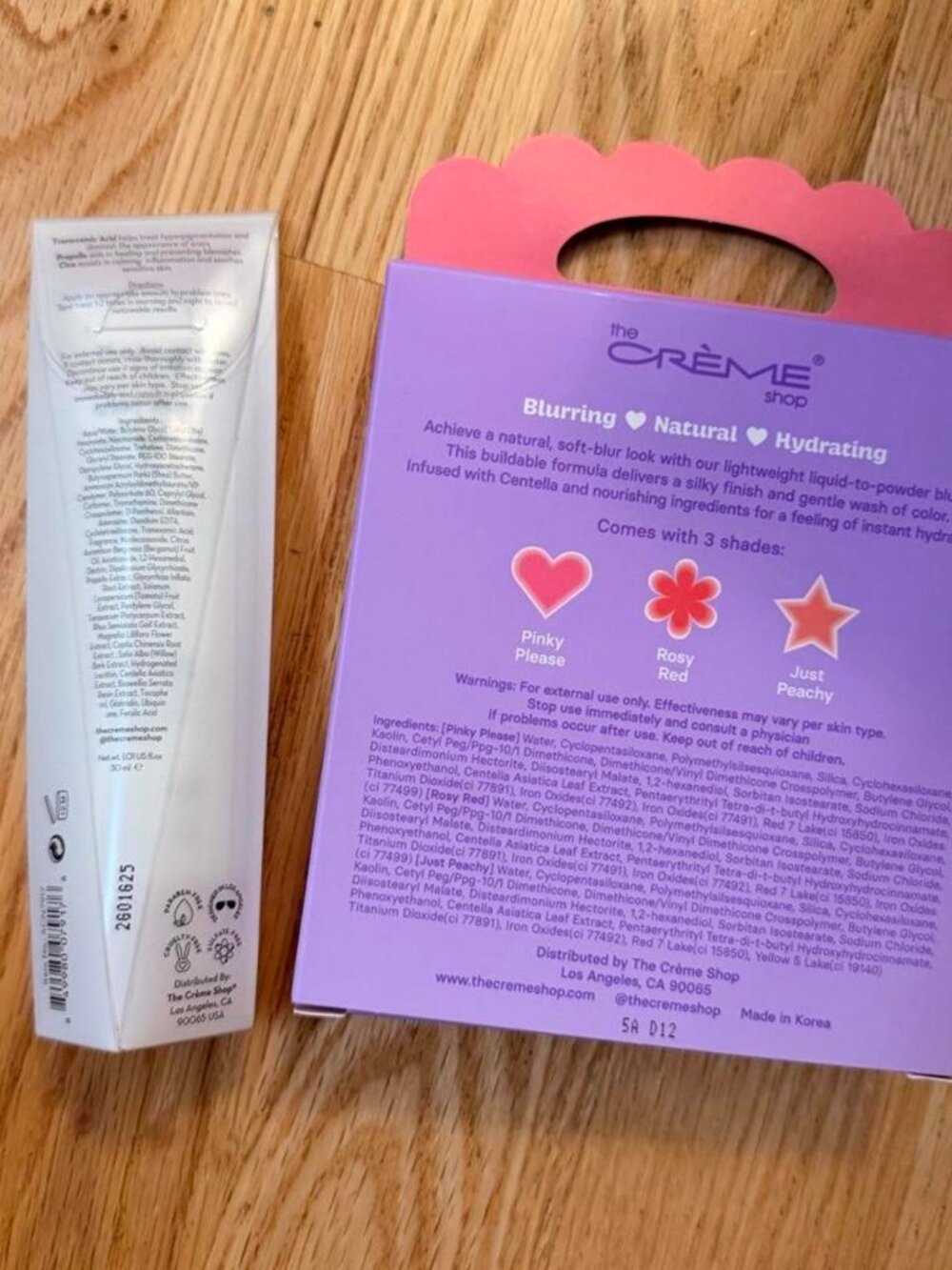 The Creme Shop Soft Blur Liquid Blush Set of 3 + Acne Spot Treatment - BNIB